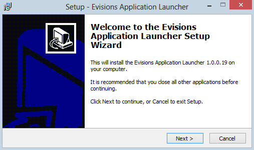 This will install the EAL on your computer. Click Next to continue, or Cancel to exit Setup.