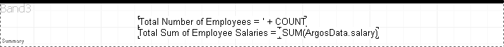 This image shows the Employee Total and Employee Salary String separated into two strings each.  The first part of the string contains the label and the second part contains the numeric information.