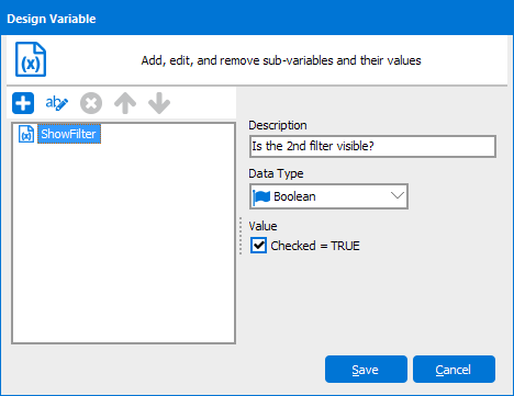 Form Design - Variables