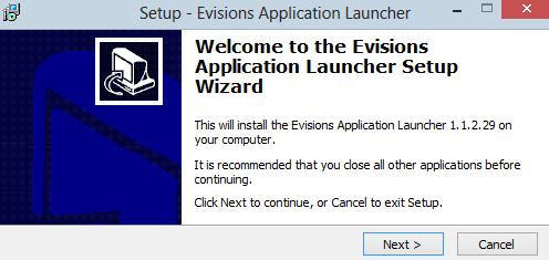 This will install the EAL on your computer. Click Next to continue, or Cancel to exit Setup.