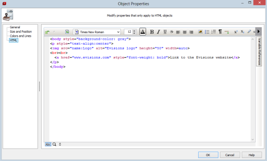 Full screen html edit pane