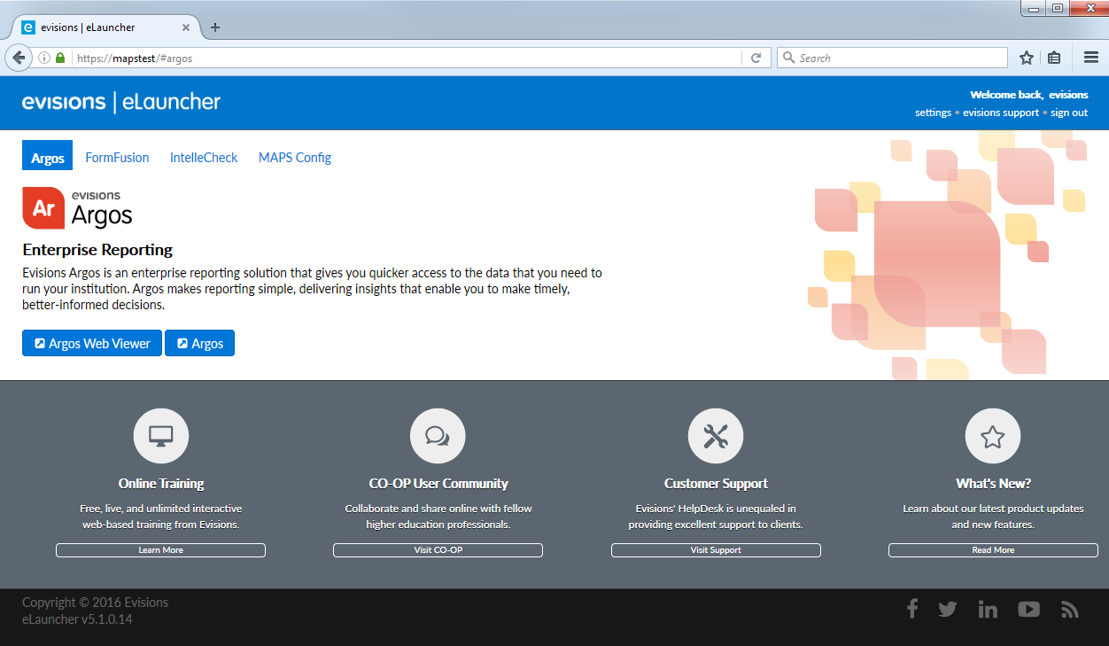 Redesigned eLauncher with updated interface.